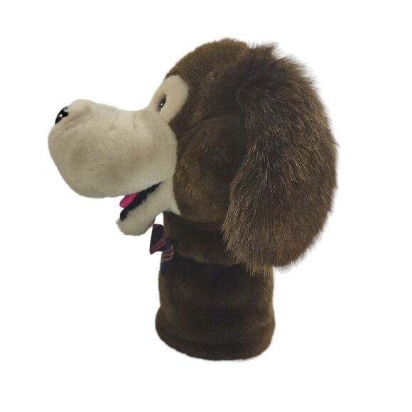 Vintage 24K Polar Puff Special Effects Plush Hand Puppet Puppy Dog Brown Hound - Picture 4 of 11